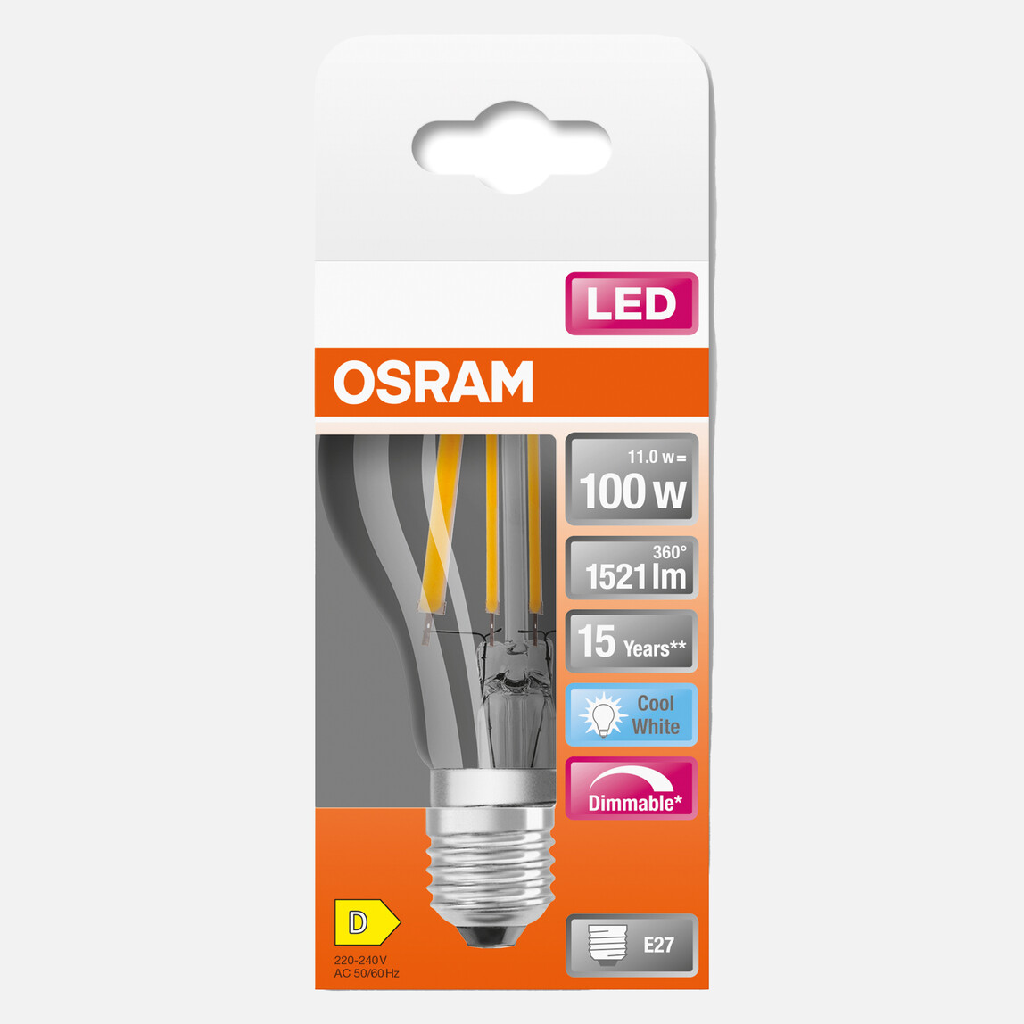 Ledscla100D 11W/840 230V Fıl E 11W Dim edilebilir 4000 K_0