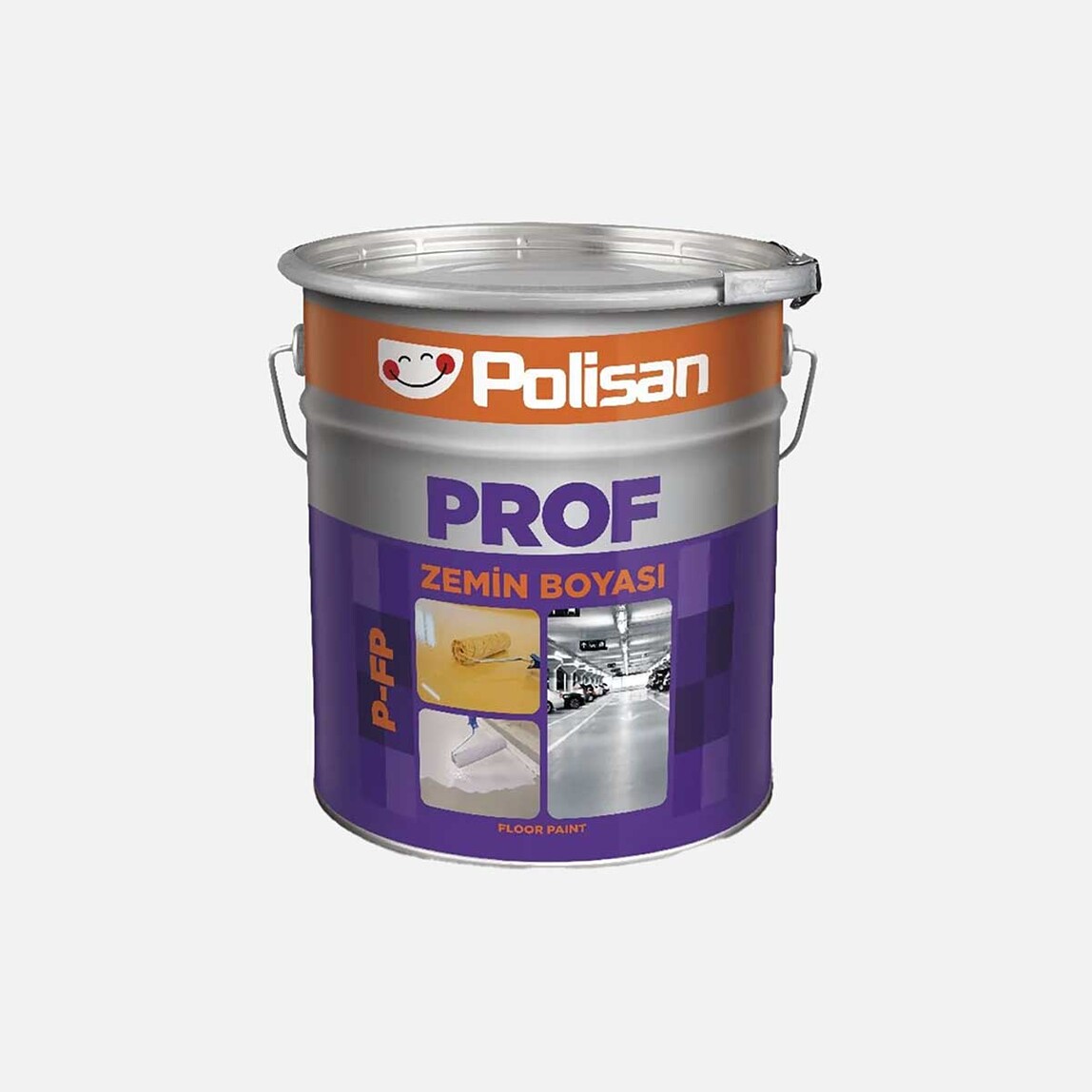    Polisan 18 KG Profesyonel Zemin Boyası Beyaz 