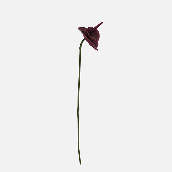 Yapay Antoryum Çiçeği Bordo 65 cm
