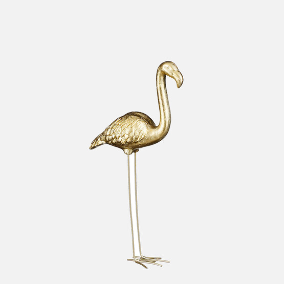 Flamingo Figür Altın