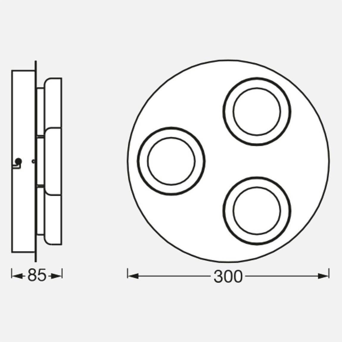    Smart Orbis Round Wifi 18 W 3'lü Sıva Altı Gömme Led Spot 