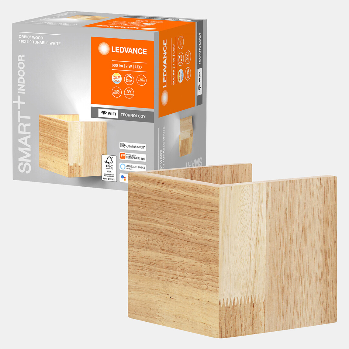    Smart Wi-fi Orbis Wood Aplik 11 cm  