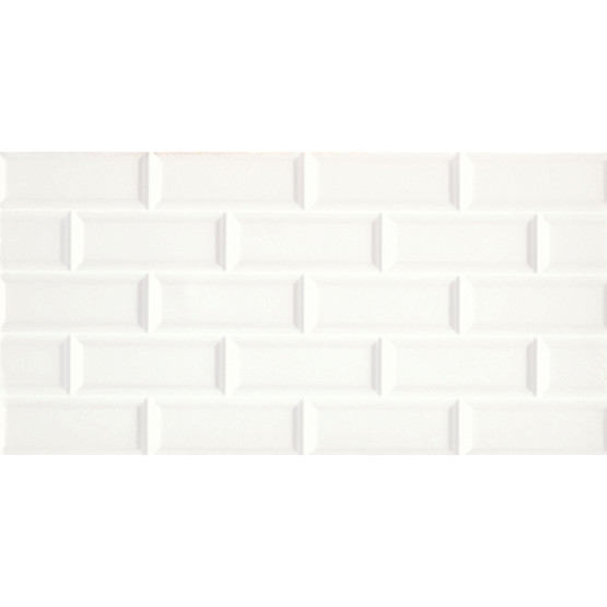 Oscar Beyaz Duvar Karosu 30x60cm