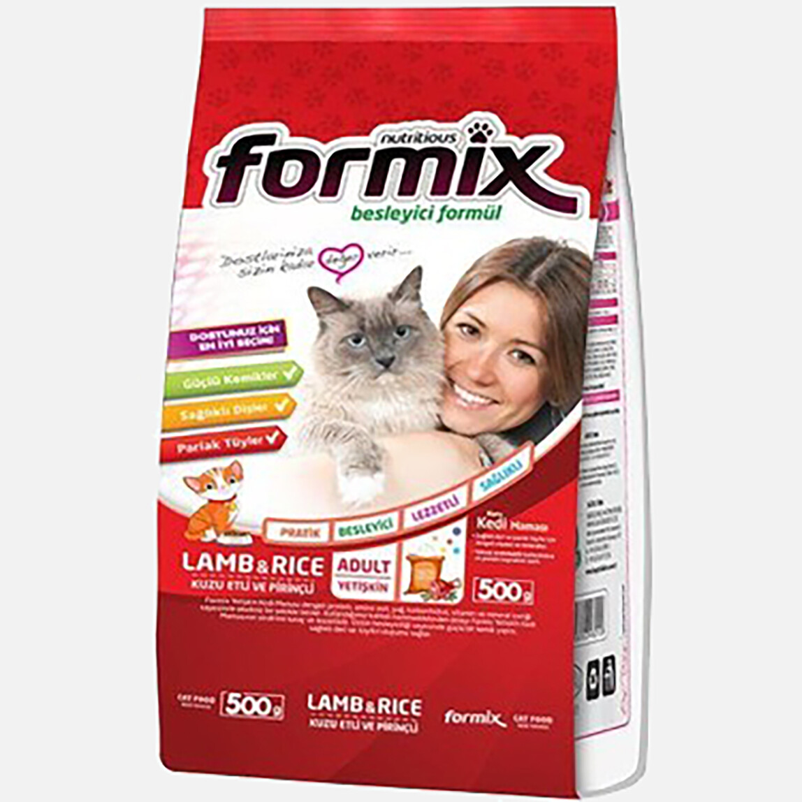 Formix Kuzu Etli Kedi Maması 500gr_0