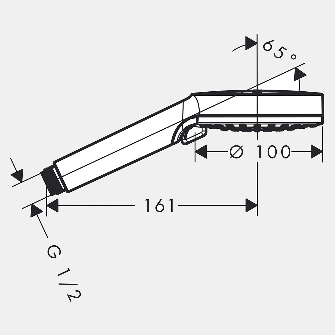    Hansgrohe Crometta 1 Jet El Duşu Beyaz-Krom 