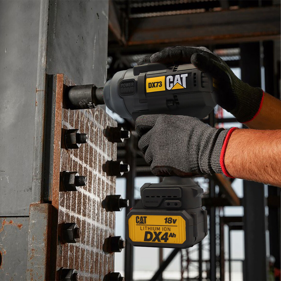    CAT DX73 18Volt 4.0 Ah. Çift Akülü 1700/2100Nm Kömürsüz Profesyonel Şarjlı Somun Sıkma 