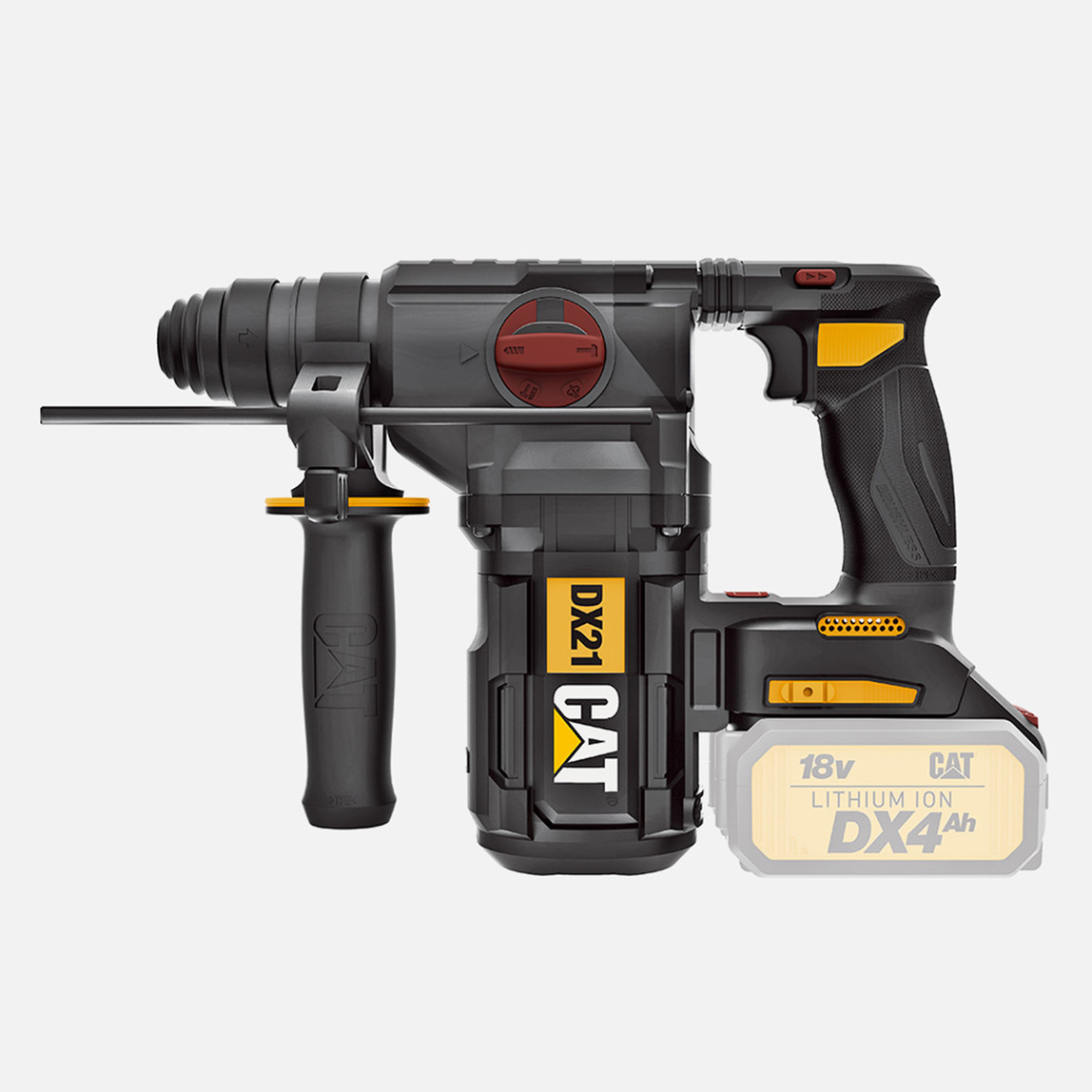 CAT DX21B 18Volt 2.2J Kömürsüz Profesyonel SDS-Plus Pnömatik Kırıcı Delici (Akü Dahil Değildir)_1