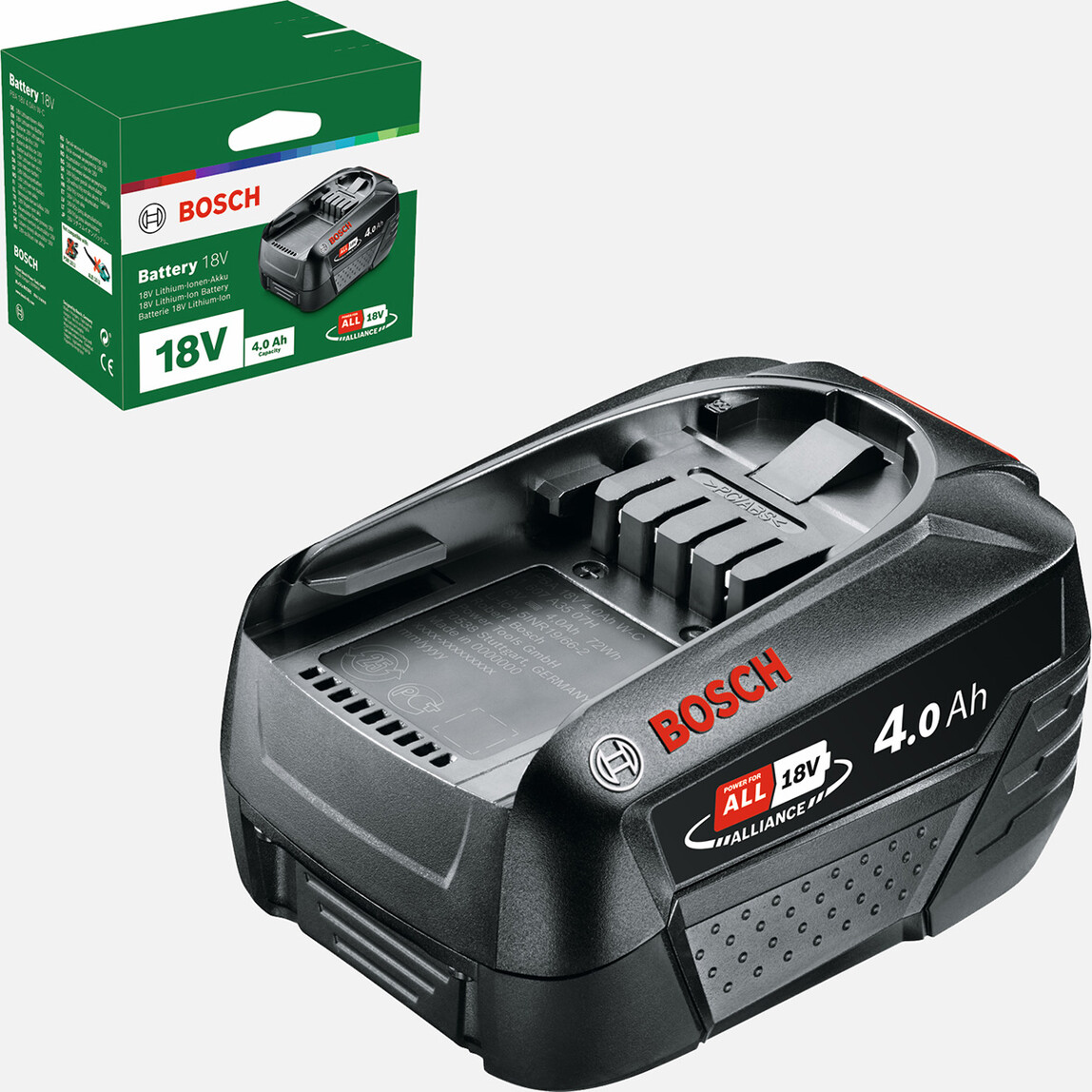    Bosch PBA 18V 4.0Ah W-C Akü 