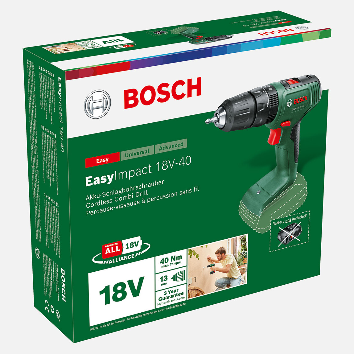    Bosch EasyImpact 18V-40 (Karton kutu, Solo) Vidalama  