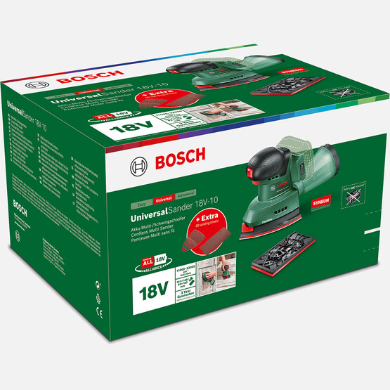 Bosch Universal Sander 18V-10 Akülü Titreşimli Delta Zımpara (Solo) 