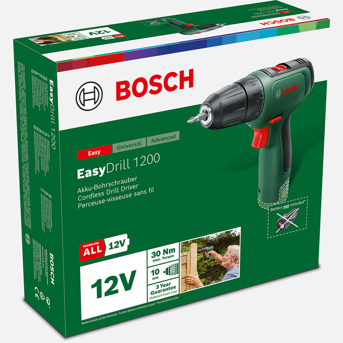    Bosch EasyDrill 1200 Solo Akülü Vidalama 