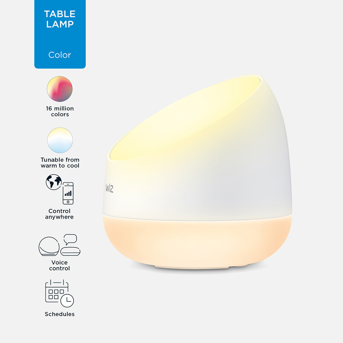    Philips Wiz Squire Taşınabilir Renkli  Akıllı Masa Lambası   