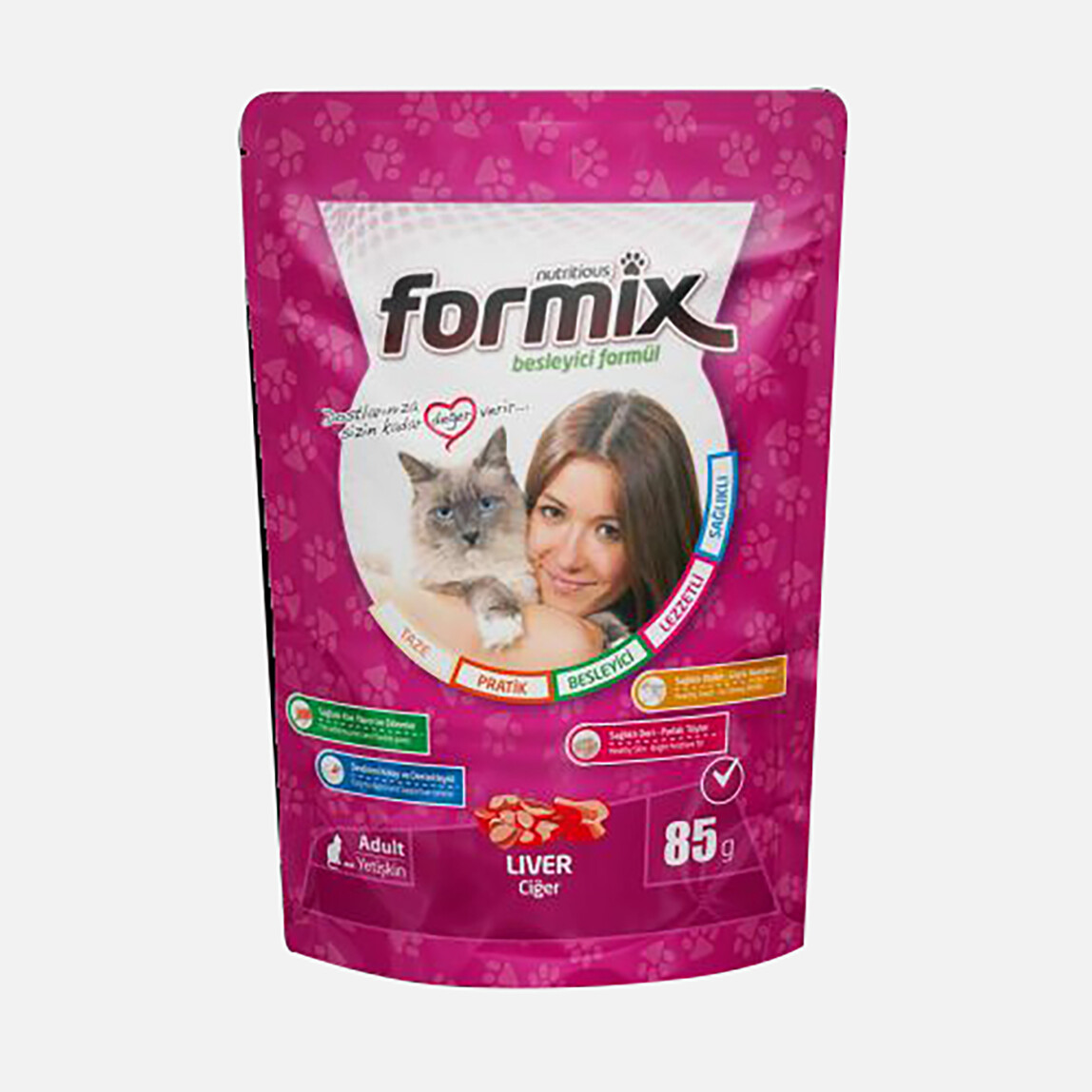    Formix Ciğerli Jöleli Yetişkin Kedi Maması 85gr   