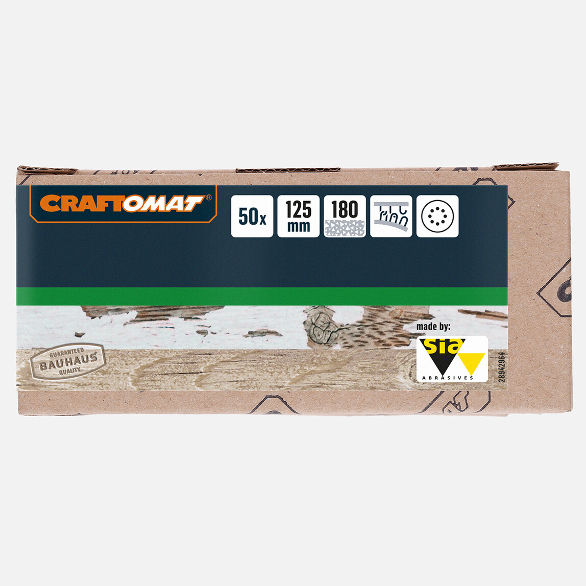    Craftomat Zımpara Kağıdı G150 125 mm 8D 