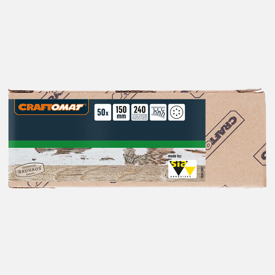 Craftomat Zımpara Kağıdı G240, 150 mm, 6D