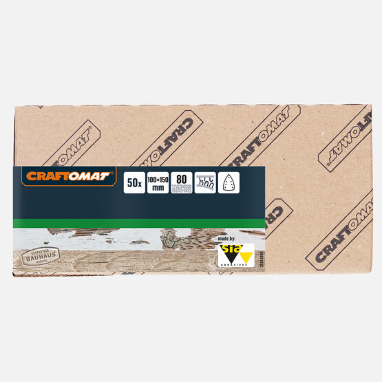 Craftomat Zımpara Kağıdı 7D 100 X 150 mm, G 80 10 Parça