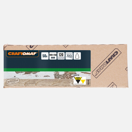 Craftomat Zımpara Kağıdı 7D 100 X 150 mm, G 120 10-Pc