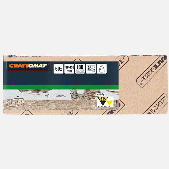 Craftomat Zımpara Kağıdı 7D 100 X 150 mm, G 180 10-Pc