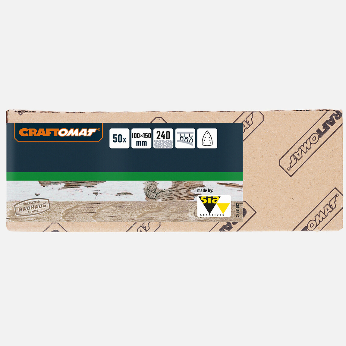    Craftomat Zımpara Kağıdı 7D 100 X 150 mm, G 240 10-Pc 