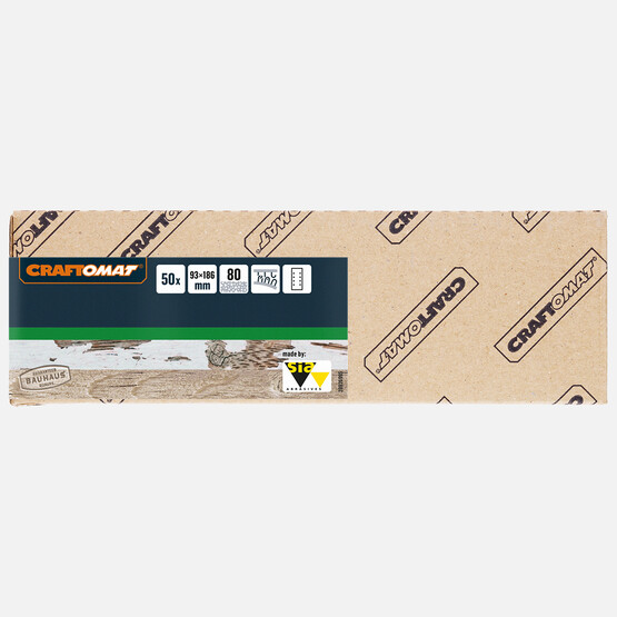 Craftomat Zımpara Kağıdı 8D 93 X 186 mm, G 80 50-Pc