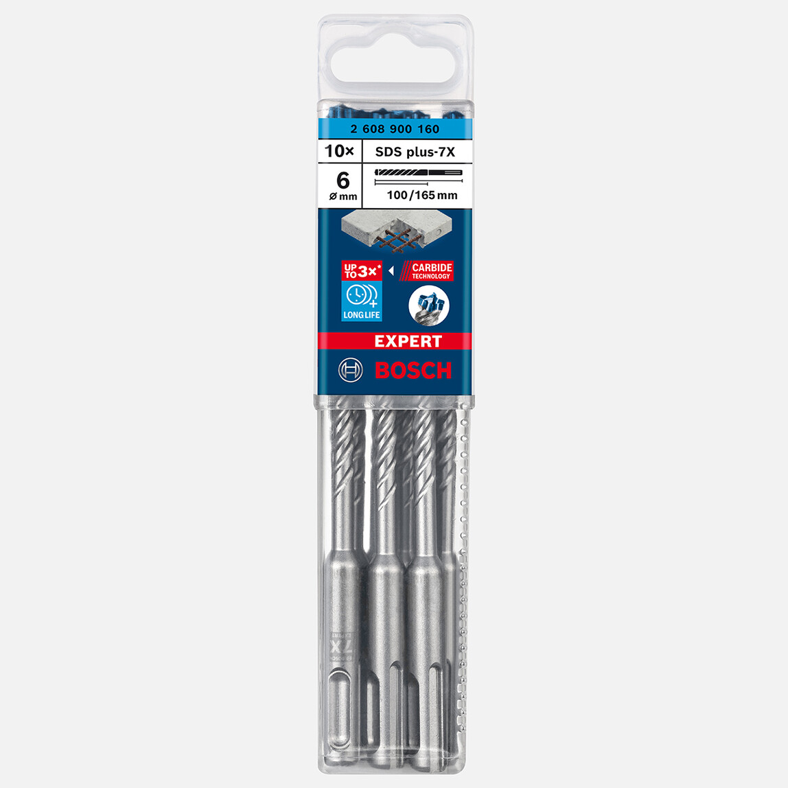 Bosch Exp Kırıcı Delici Ucu Sds-Plus-7X 10'lu Set_1