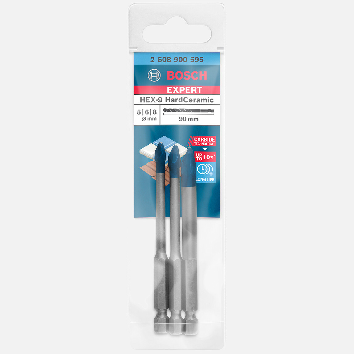    Bosch Exp Hardceramic Matkap U Hex-9 3'lü Set 