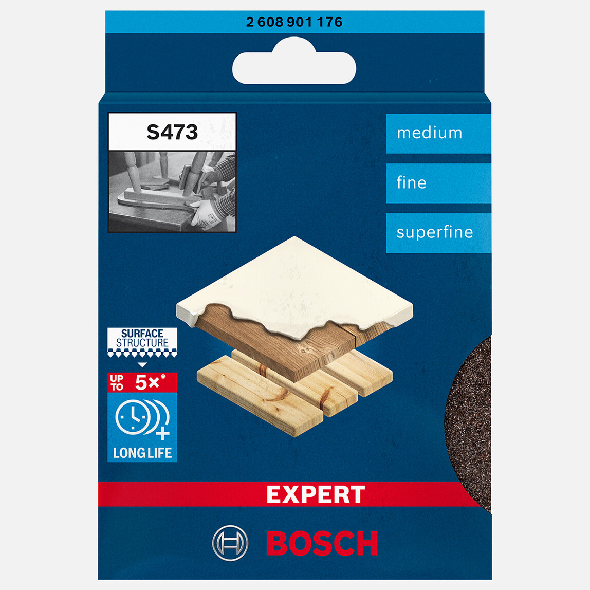 Bosch Exp Sünger Zımpara S473 Best For Çift Taraflı 3'lü_1