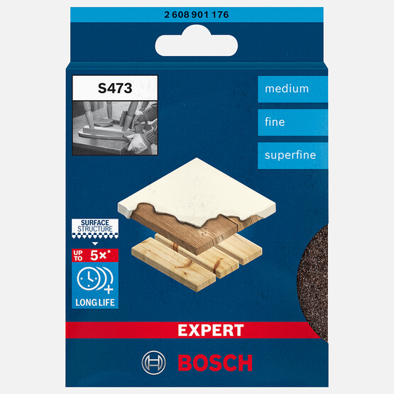 Bosch Exp Sünger Zımpara S473 Best For Çift Taraflı 3'lü
