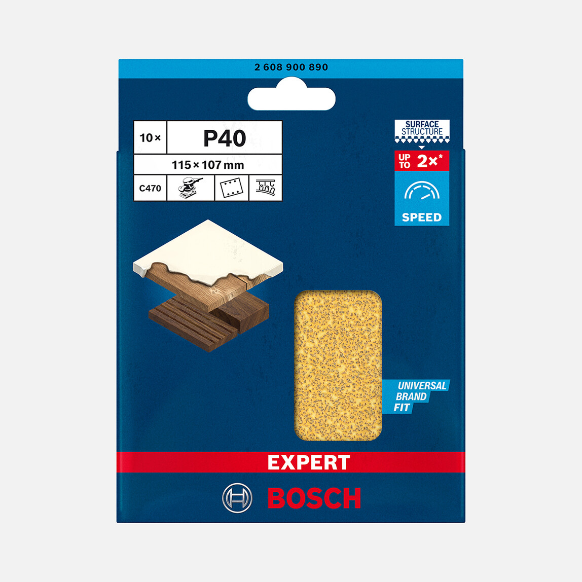    Bosch Exp Zımpara Exc470,S1261,G40 Hook&Loop 10'lu 