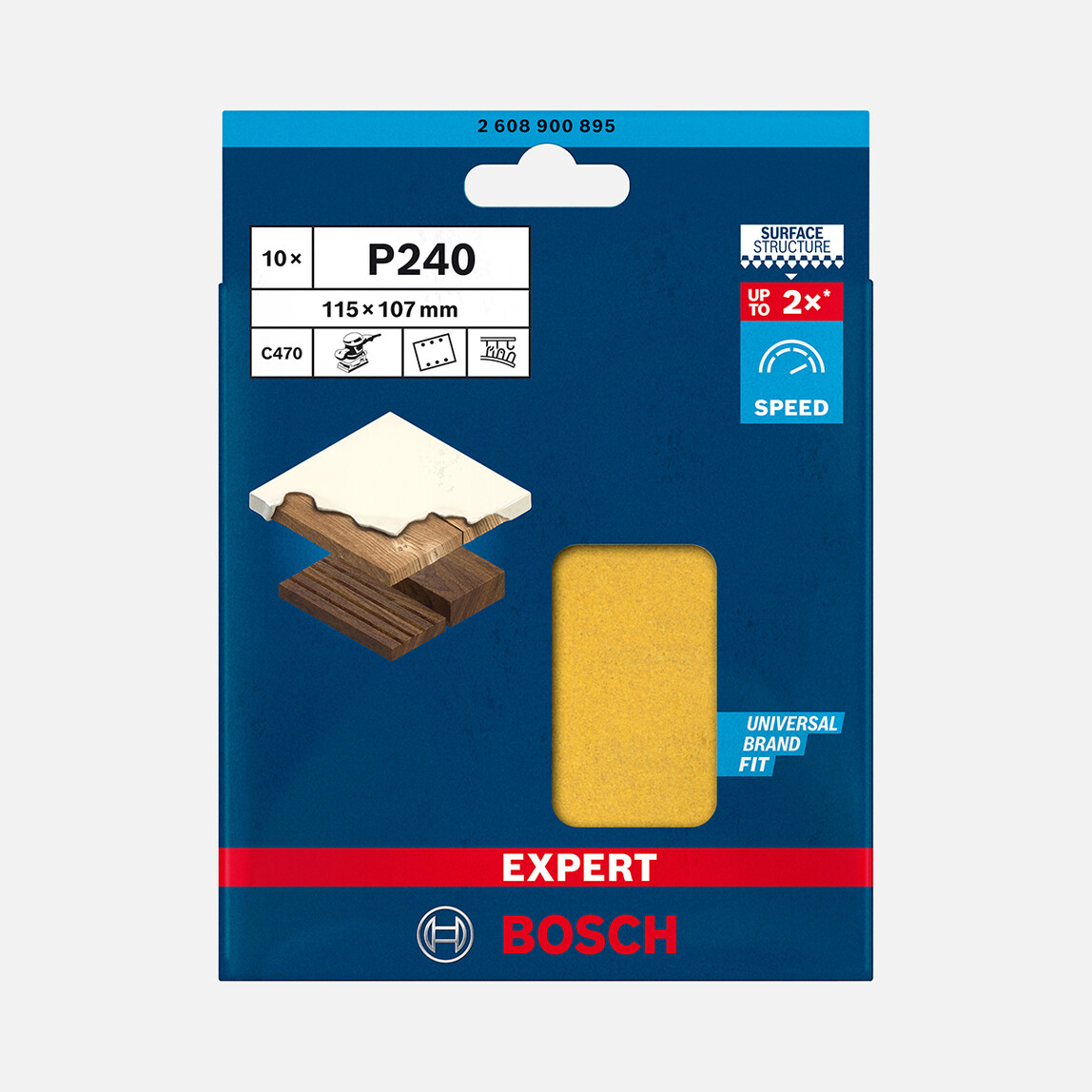    Bosch Exp Zımpara Exc470,S1261,G240 Hook&Loop 10'lu 