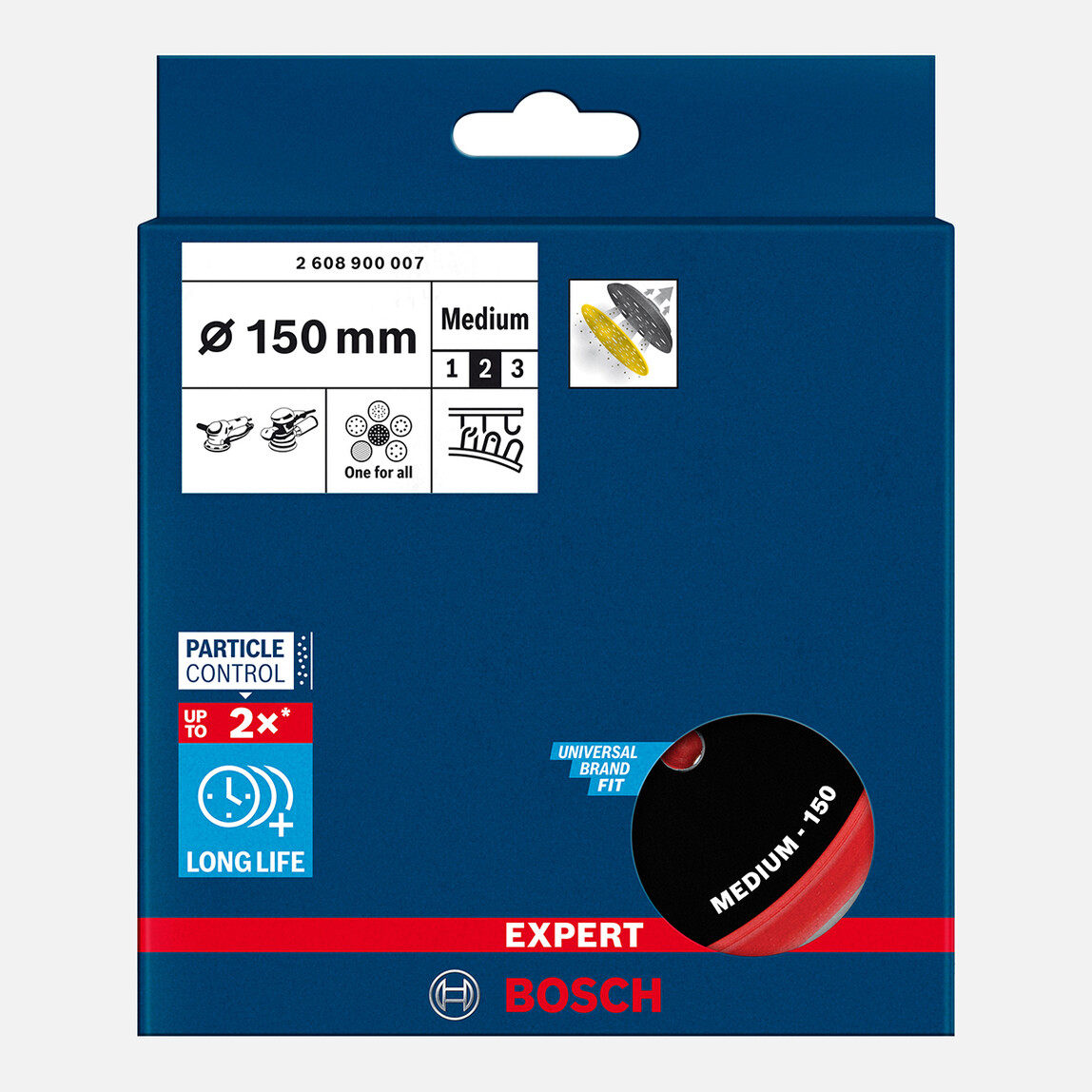    Bosch Exp Zımpara Tabanı Cd-O 150 mm Get 75-150 