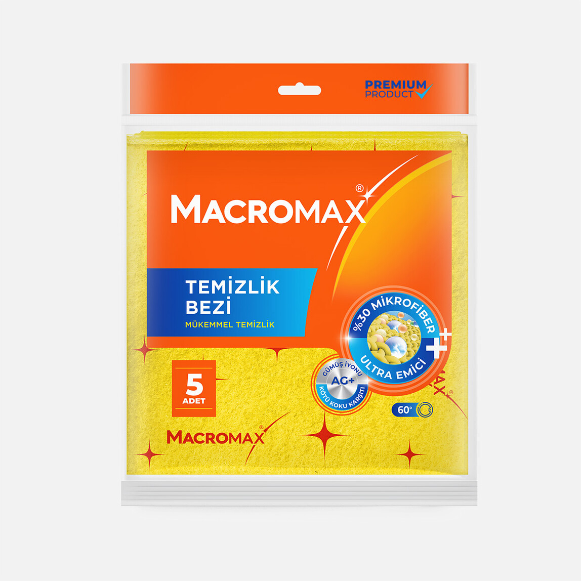    Macromax Temizlik Bezi 5'li  