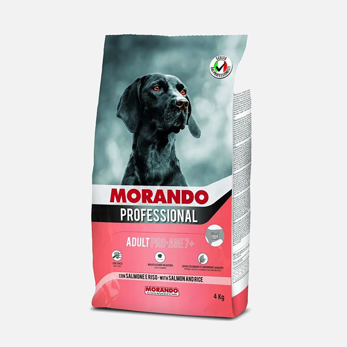    Morando Somon ve Pirinçli Yetişkin Köpek Maması 4kg 