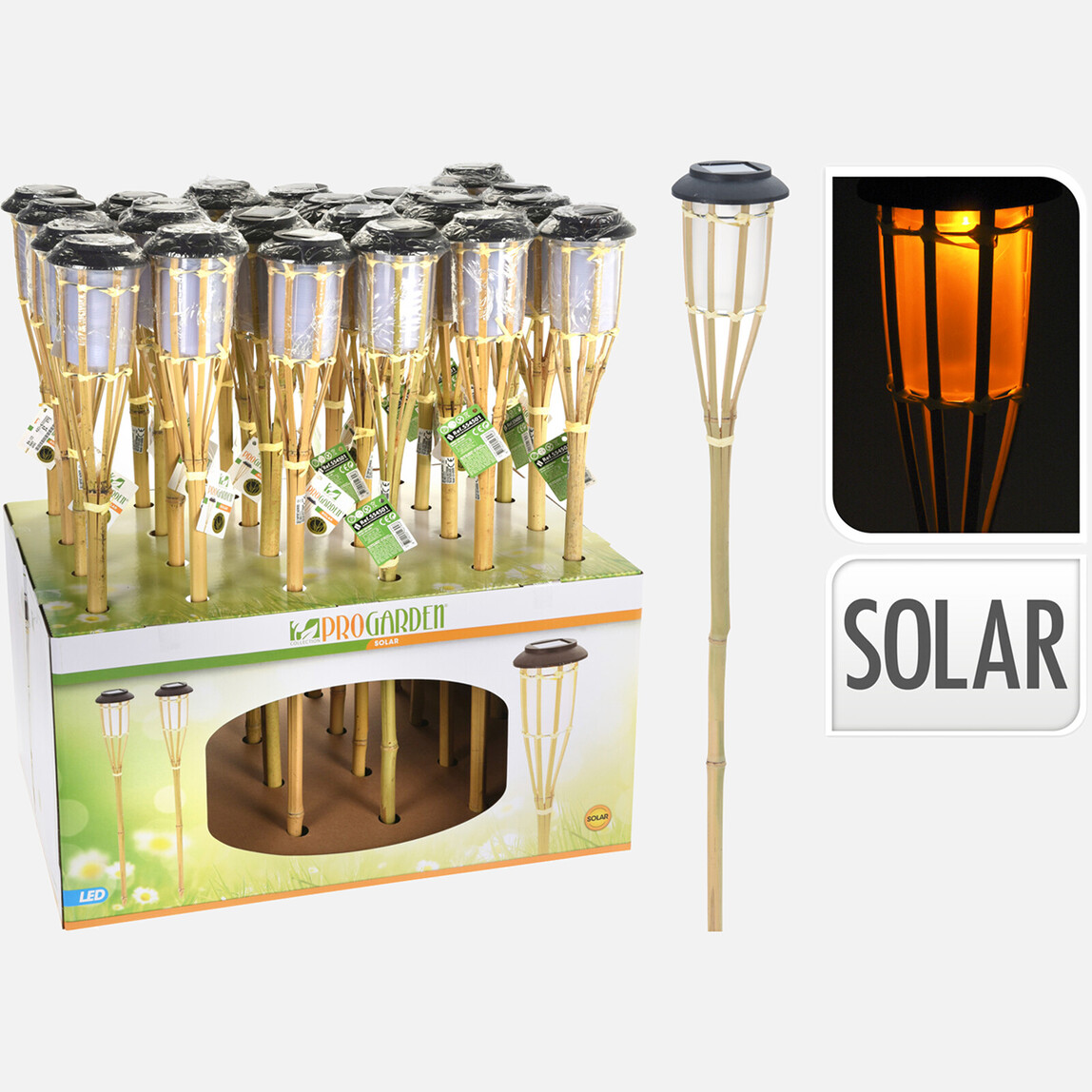 Bambu 65cm Led Solar Meşale_0