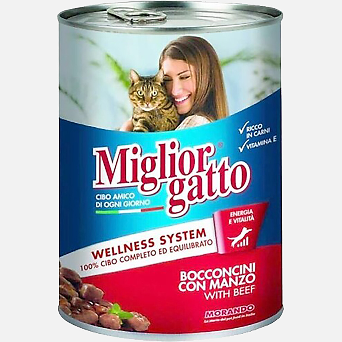 Morando Biftek ve Havuçlu Konserve Kedi Maması 100gr_0