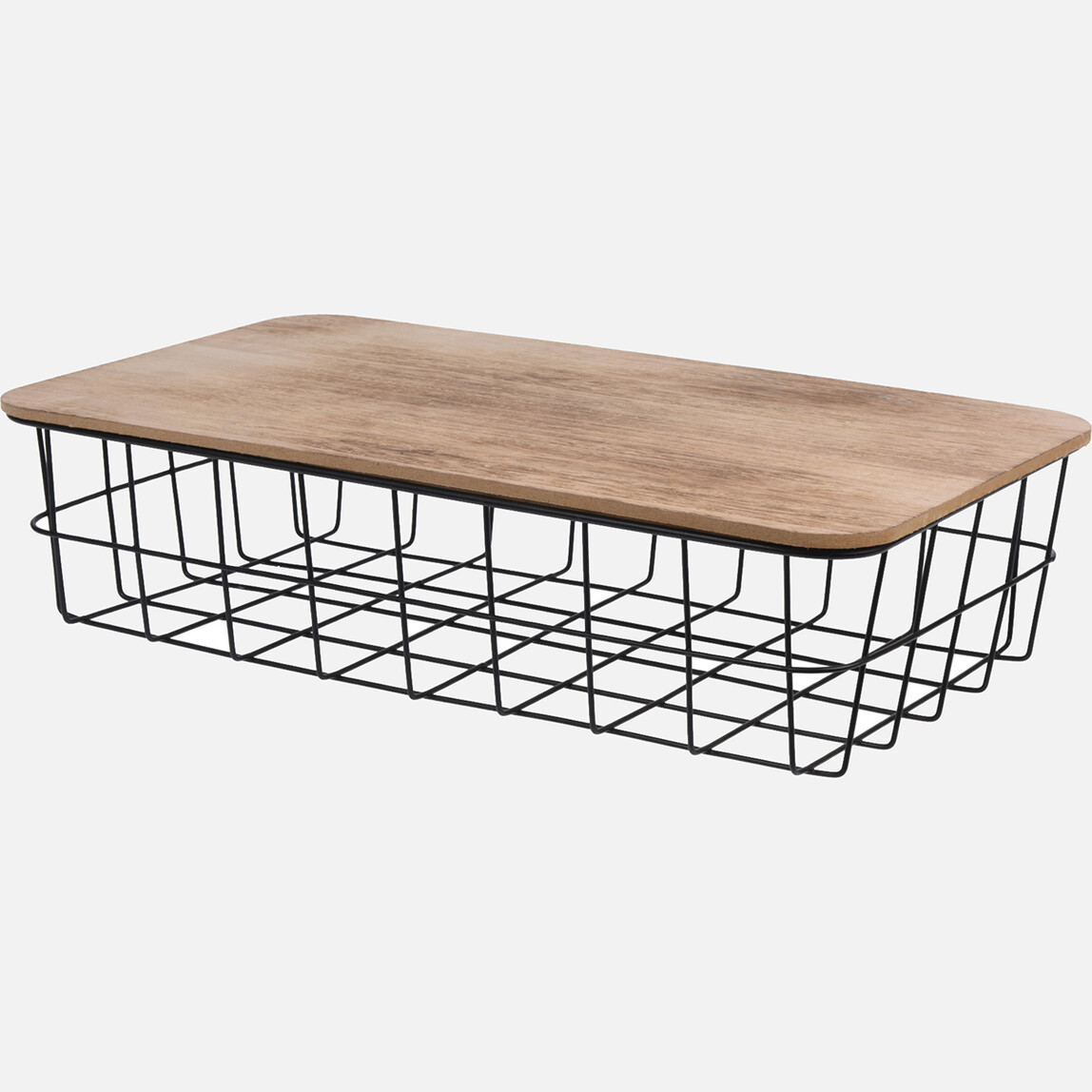    Metal Sepet MDF Kapaklı 40x23x10cm  