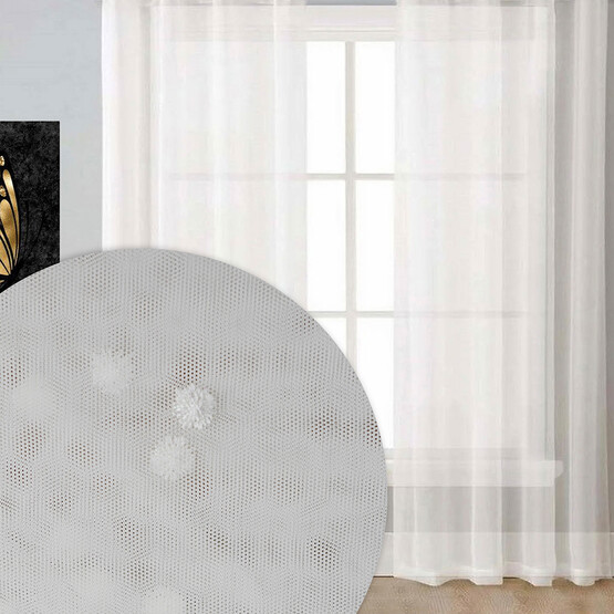 Premier Home Point Brode Tül Krem 300x270cm 