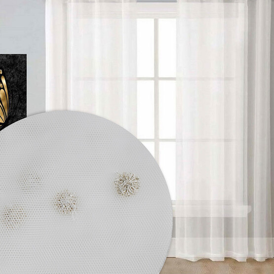 Premier Home Point Brode Tül Bej 300x270cm 