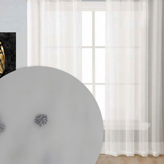 Premier Home Point Brode Tül Gri 300x270cm 