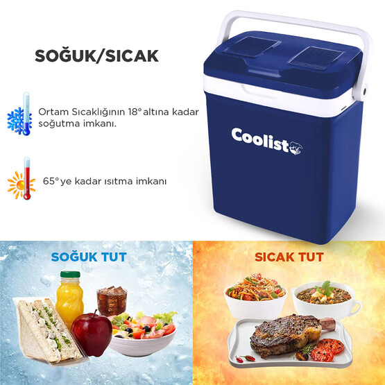 Coolist CLT18 Sıcak Soğuk Oto Buzdolabı