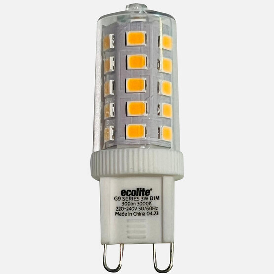 Ecolite G9 3W Led Dim Edilebilir Ampul / Sarı Işık (3000K) 