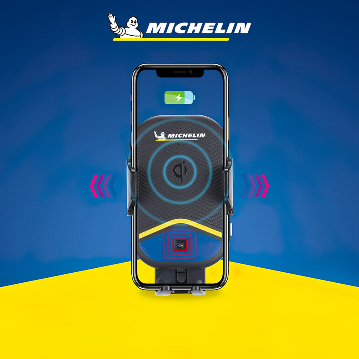    Michelin MC33368 Wireless Telefon Şarj Cihazı ve Dokunmatik Akıllı Telefon Tutucu  