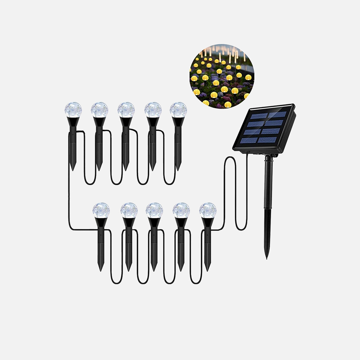    Petrix 10 Led Solar Bahçe Aydınlatması  