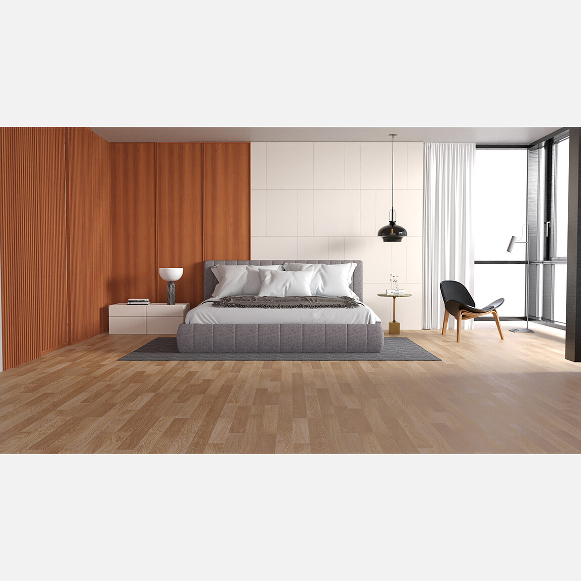    Terraclick Beyaz Meşe Laminat Parke 1205,5x191,7x8 mm 
