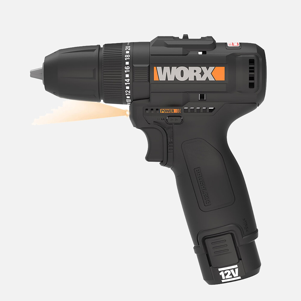 Worx WX121 12Volt/2.0Ah Li-ion Çift Akülü Kömürsüz Profesyonel Şarjlı Darbeli Matkap (5 Parça Aksesuarlı)_10