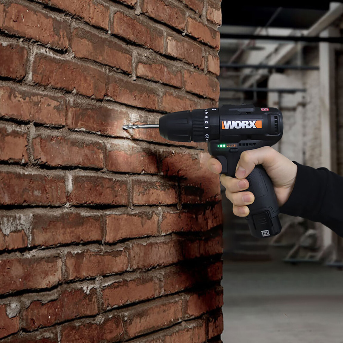 Worx WX121 12Volt/2.0Ah Li-ion Çift Akülü Kömürsüz Profesyonel Şarjlı Darbeli Matkap (5 Parça Aksesuarlı)_9