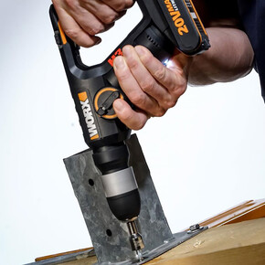 Worx WX394.3 20Volt 2.0Ah. Li-ion 1.5J Profesyonel SDS-Plus Pnömatik Şarjlı Matkap + 9 Adet Uç + Mandren_8