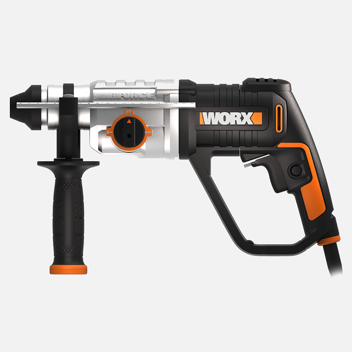    Worx WX339 800Watt 2.5J Profesyonel SDS-Plus Kırıcı/Delici + 4 Adet Uç  