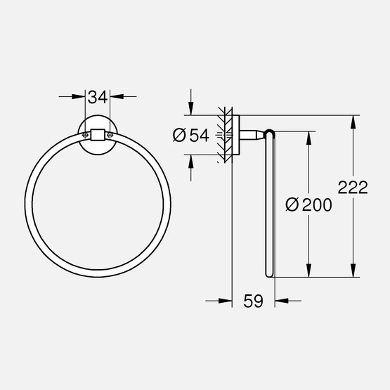 Grohe Start Cosmo Halka Havluluk