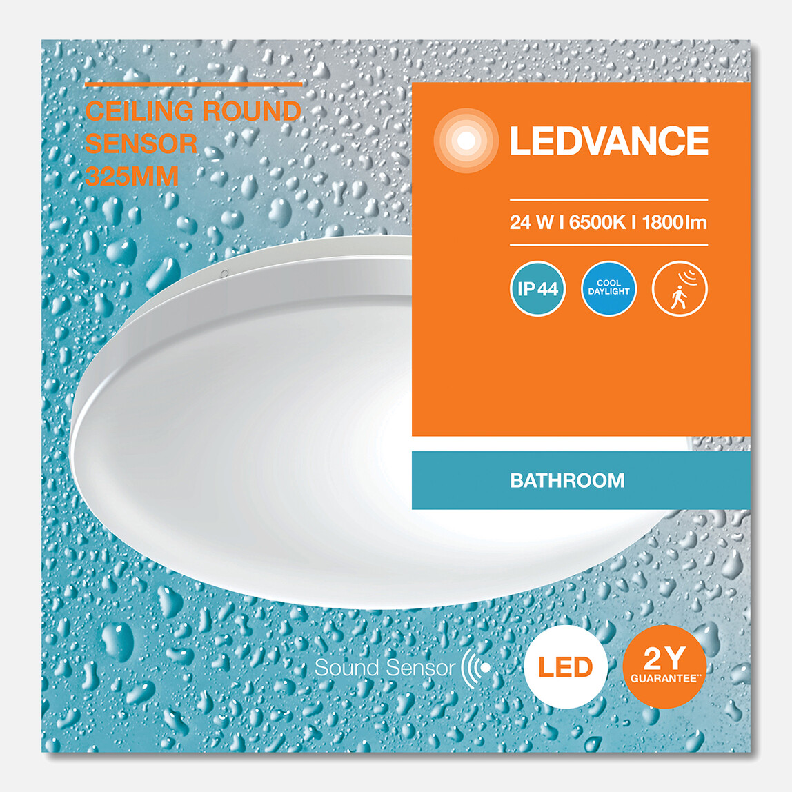    Led Plafonyer Sensörlü 24W Beyaz Ceiling Round325 24W  